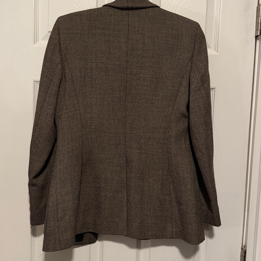 Vintage Wool Military Jacket Blazer Neutral Brown Size Small - Picture 6 of 13